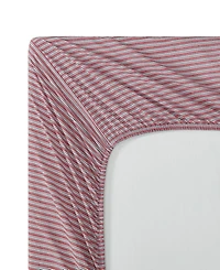 Tommy Hilfiger Highland Ticking 300-Thread Count Stripe Cotton Percale Fitted Sheet