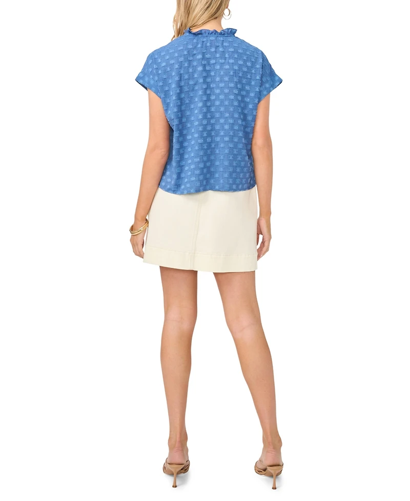 Vince Camuto Women's V-Neck Short-Sleeve Top