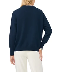 Vince Camuto Women's Firework Motif Crewneck Sweater