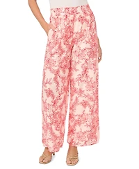 Vince Camuto Women's Blend Smocked Waist Wide-Leg Pants