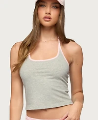 Edikted Women's Yurie Contrast Halter Top