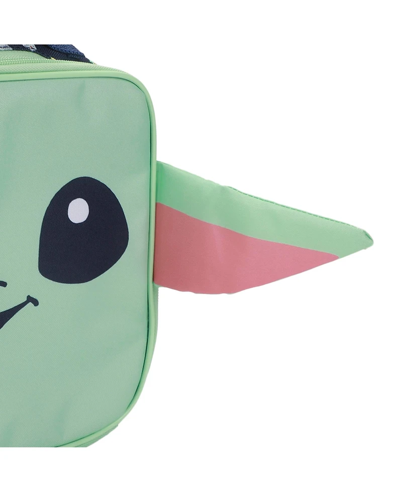 Star Wars: The Mandalorian The Mandalorian Grogu 16" Novelty Backpack and Lunch Box Set For School And Travel