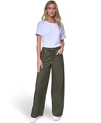 Nautica Women's Cotton-Blend Drawstring Relaxed-Fit Pants