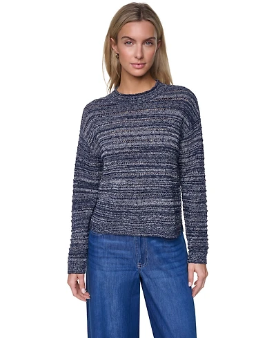 Nautica Women's Cotton-Blend Crewneck Sweater