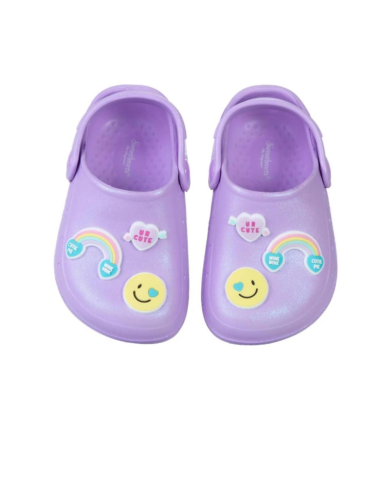 SweetHearts Little Girls Candy & Rainbow Design Clogs (Toddler)