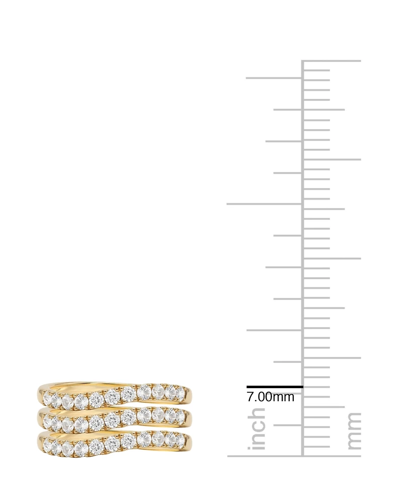 Macy's 3-Piece Lab Grown Diamond Ring Set (1 ct. t.w.) in 14k Yellow Gold