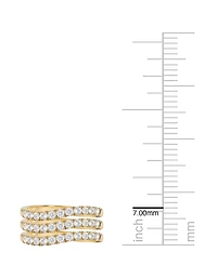 Macy's 3-Piece Lab Grown Diamond Ring Set (1 ct. t.w.) in 14k Yellow Gold