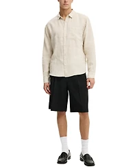 Cotton On Men's Relaxed Linen Long-Sleeve Shirt