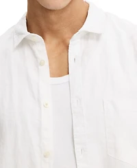 Cotton On Men's Relaxed Linen Short-Sleeve Shirt