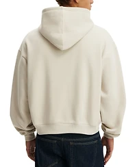Cotton On Men's Cropped Zip Up Graphic Hoodie