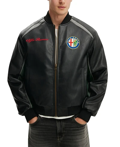 Cotton On Men's Alfa Romeo Bomber Long-Sleeve Jacket