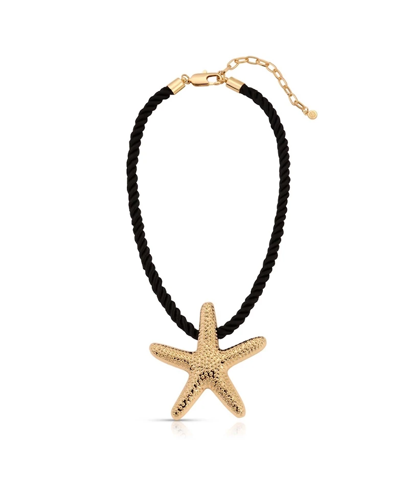 Ettika Gold-Tone Starfish Statement Pendant Necklace