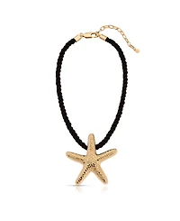 Ettika Gold-Tone Starfish Statement Pendant Necklace