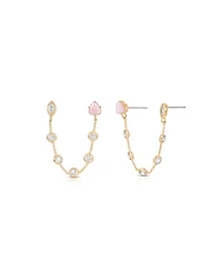 Ettika Double Piercing Turquoise Earrings