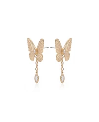Ettika 18k Gold-Tone Butterfly Dangle Earrings