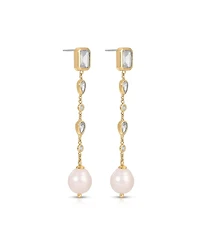 Ettika Gleaming Gem Linear Drop Earrings