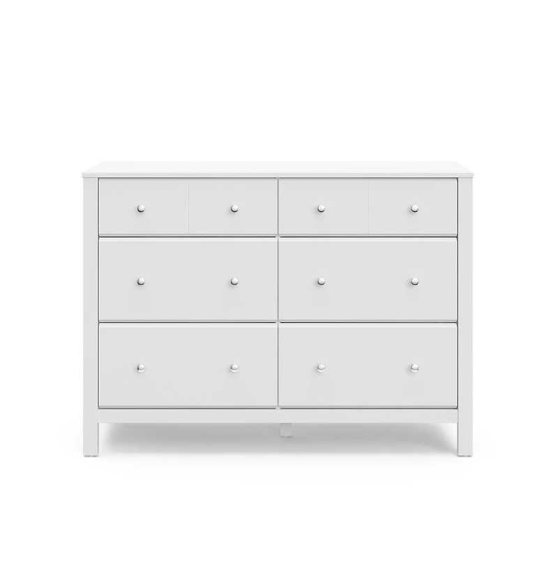 Storkcraft Horizon 6 Drawer Dresser (White)