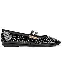 Karl Lagerfeld Paris Women's Vanyel Strappy Mary Jane Ballet Flats