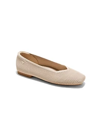 Vivaia Women's Margot 2.0 Square-Toe V-Cut Ballet Flats