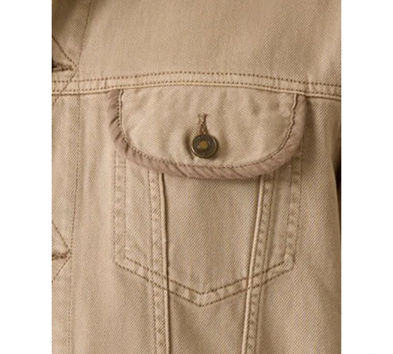 Guess Men's Denim-Inspired Silhouette With Front Flap Pockets Jacket