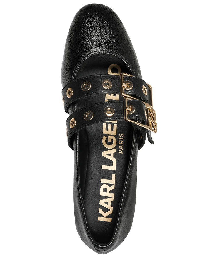 Karl Lagerfeld Paris Women's Ashyln Mary Jane Ballet Flats