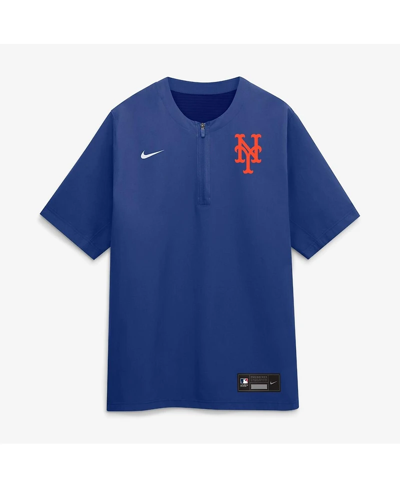 Nike Men's Royal New York Mets Authentic Collection Dri-fit Quarter-Zip Windshirt