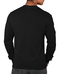La Pop Art Men's Dog Leash Word Long-Sleeve T-Shirt