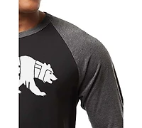 La Pop Art Men's Yosemite Bear Word Raglan-Sleeve T-Shirt