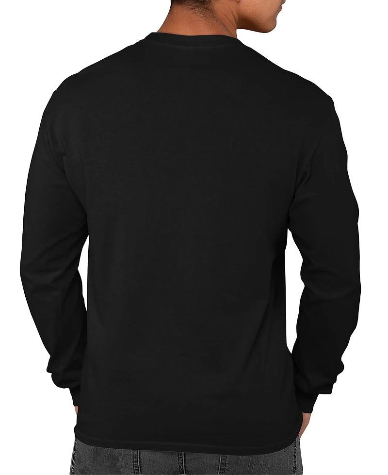 La Pop Art Men's Love Sunflower Word Long-Sleeve T-Shirt
