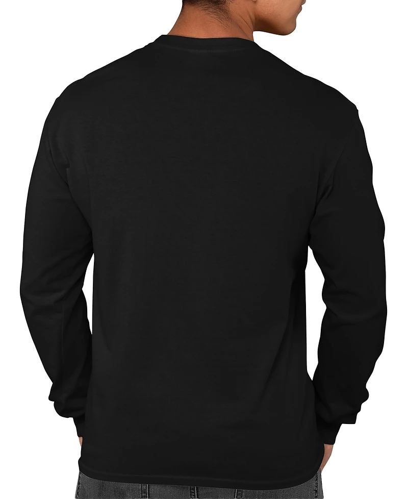 La Pop Art Men's Headphones Word Long-Sleeve T-Shirt
