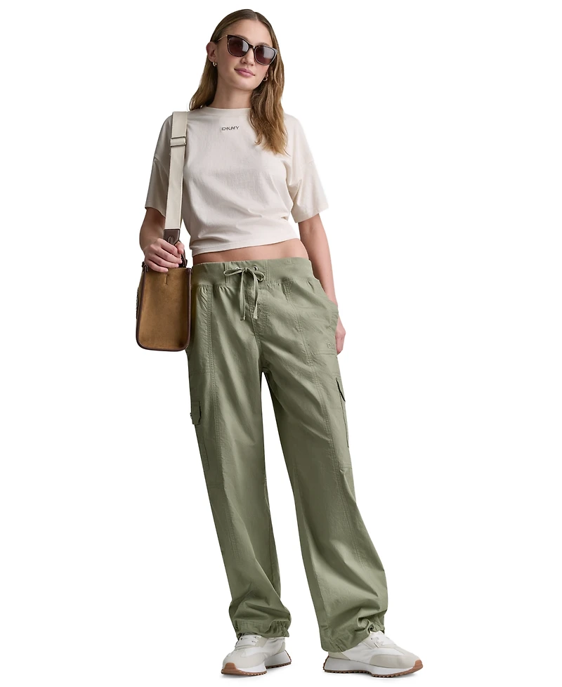 Dkny Sport Women's High-Rise Straight-Leg Pants