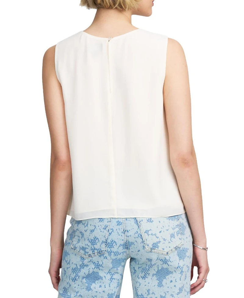 Elle Collection Women's Floral Applique Shell