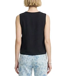 Elle Collection Women's Floral Applique Shell