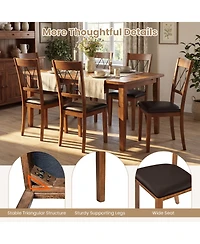 Slickblue Kitchen Dining Chairs Set of 2 Fabric Upholstered Armless