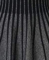 Modenaire Women's Sleeveless Rib-Knit Flared Mini Dress