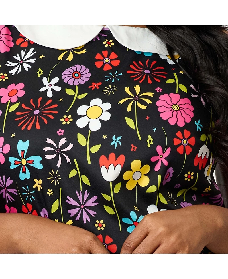 Smak Parlour Plus 1960s Sleeveless Shift Dress