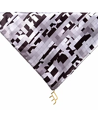Dai Moda Etc Print Versa Scarf with logo hardware