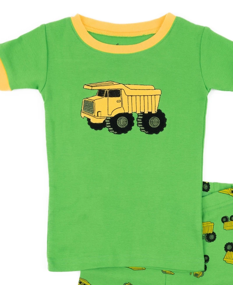 Leveret Toddler Boys Matching Family Two-Piece Cotton Pajamas - Short Sleeve Shirt and Shorts Novelty Prints (2T-5T)