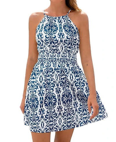 Cupshe Women's Extra Sweet Ornate Mini Beach Dress