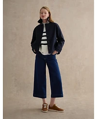 Hobbs London Women's Frida Collared Cropped Trench Coat