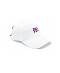Bits and Bows Women's American Flag Bow Baseball Hat