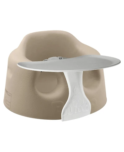 Bumbo Baby Infant Soft Foam Floor Seat with Eating and Play Top Tray Attachment