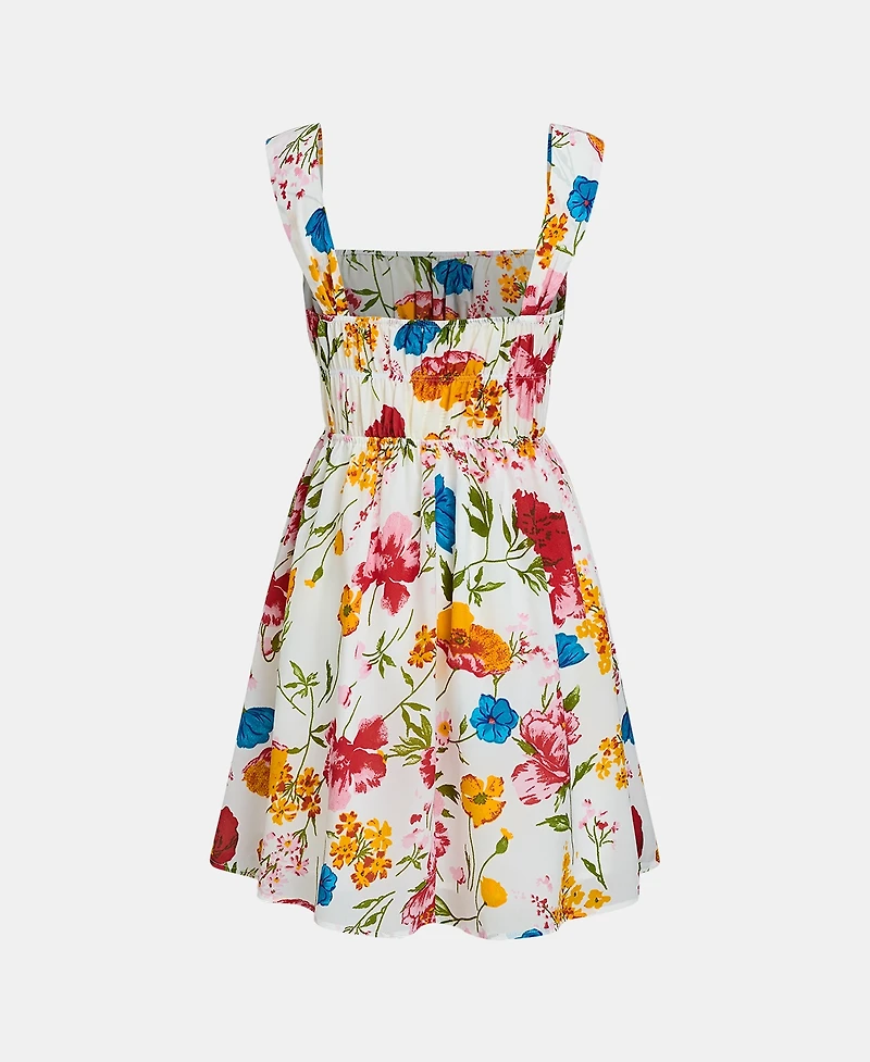 Cupshe Women's Country Blossoms Floral Mini Beach Dress