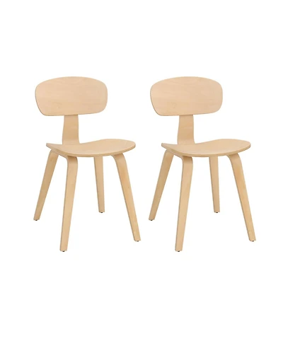 Slickblue Set of 2 Modern Dining Chairs with Wide Comfortable Seat