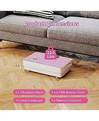Sugift 17.5 in Smart Vibration Exercise Platform with Led Display