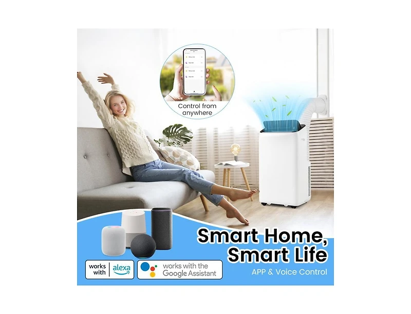 Mecale 14000 Btu Inverter Portable Air Conditioner with WiFi