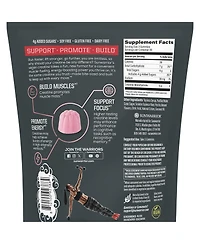 Sunwarrior Active Creatine Gummies Strawberry 5g Creatine 90 Count