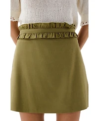 Scalpers Women's Ruffle Prep Mini Skirt