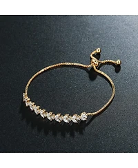 Gnuadz Gold Plated Bridal Tennis Bracelet Women Cz Chain