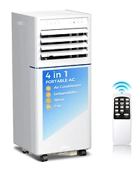 Cowsar 8,000 Btu Portable Ac with Fan, Dehumidifier, Remote